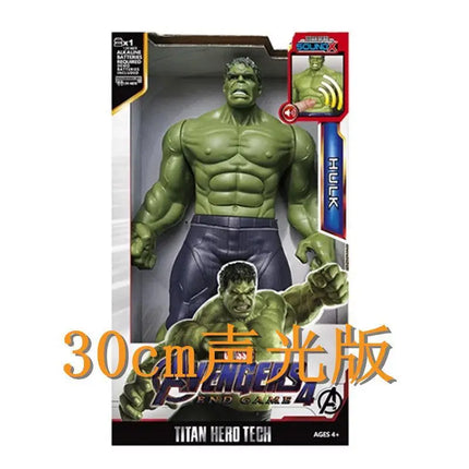 Hot 30cm Marvel Figure Avengers Endgame Captain Justice Sound Led Light Super Hero Dolls Toys Pvc Action Figure Model Kids Toy