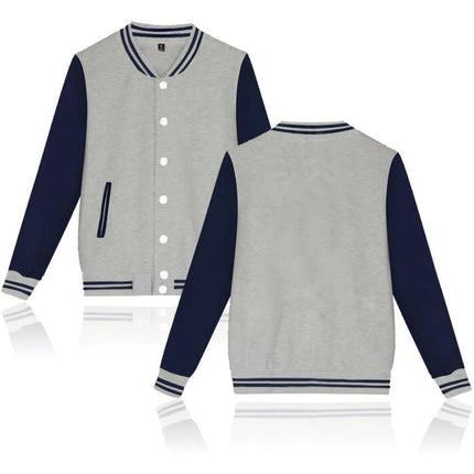 Customized Your Image logo Varsity Baseball Bomber Jacket Men Women Hip Hop Harajuku Jackets Kids Boys Girls Single Coats