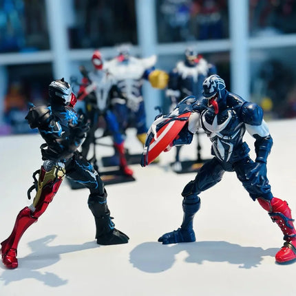 Original Venom Parasitic Spider Man Iron Man Thanos Captain America Black Panther Action Figure Marvel Legends Toy Gift For Kid