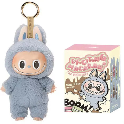 1:1 Quality Kawaii Monster For Labubu Blind Box Series PVC  Macaron Pendant Doll Monster Keychain Birthday Holiday Kids Gift