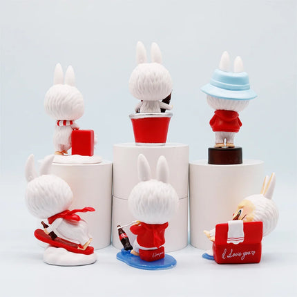 In Stock New The Monsters Canvas Series Blind Box Labubu Toy Figurines Desktop Ornaments Exquisite Peripherals Gifts
