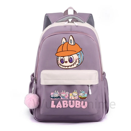 Cute Cartoon Printed Backpack Student Kid Schoolbag Women Large Capacity Waterproof Bookbag Kid Birthday Gift Travel Bag Mochila