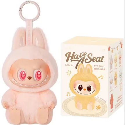 1:1 Quality For Labubu Blind Box Monster Series PVC Kawaii  Macaron Pendant Doll Monster Keychain Birthday Holiday Kids Gift