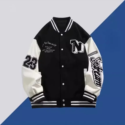 2024 Trendy Men's Loose-Fit Jacket Hong Kong Style Ins Casual Clothing Japanese Harajuku Style Korean Fashion Jacket