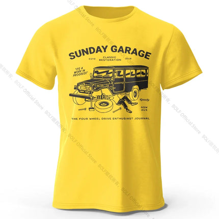 Retro Sketch Car T-Shirt 100% Premium Cotton Slim Fit Hand Drawn Classic Auto Tee for Men and Teens Motorhead Fashion