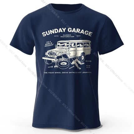 Retro Sketch Car T-Shirt 100% Premium Cotton Slim Fit Hand Drawn Classic Auto Tee for Men and Teens Motorhead Fashion