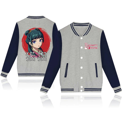 New Anime The Apothecary Diaries MAOMAO Print Baseball Jacket Men Women Autumn Winter Casual Jacket Long Sleeve Baseball Uniform