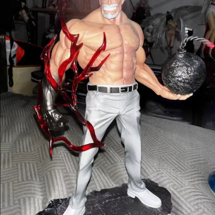 26cm Anime One Piece Figures Monkey D Garp Standing Posture GK Sculpture Scene Action Figurine PVC Ornament Toy Gift Model Decor