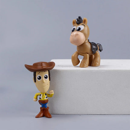 5cm 8pcs/set Disney Toys Story 4 Woody Buzz Lightyear Action Figure Anime Decoration Collection Figurine Toy Model For Children