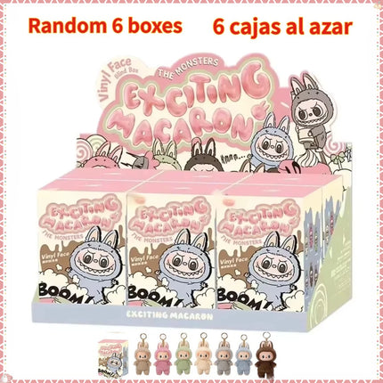 New Labubu Blind Box Have A Seat Series BIG INTO ENERGY Flocking Model Toy  Kawaii Monster 3rd Keychain  Decorations Gift