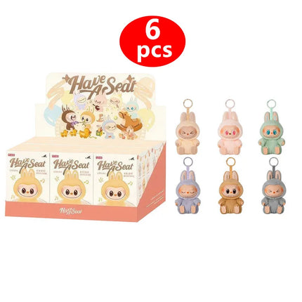 Blind Popmart Labubu Box The Monsters Lisa Seme Heart Macarrr Vinyl Base Series Trendy Toy Decorations Birthday Gifts