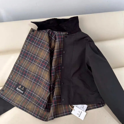 B@r Transporter OS Classic Plaid Men's And Women's Waxless Jacket Short On Both Sides