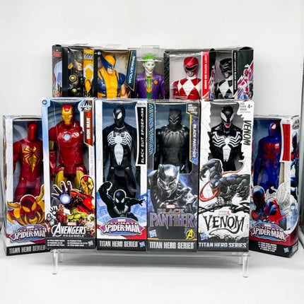 Hasbro Marvel Anime Figures SpiderMan Wolverine Thor Iron Man Venom Joker Model Toy Collection Ornaments Kids Birthday Gifts