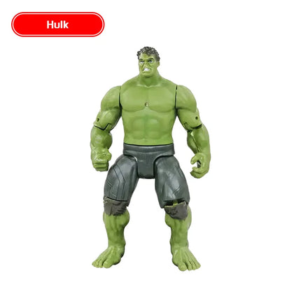 Avengers Hero Hulk Loki Spider Man Captain Marvel Thanos Action Figures Deadpool Iron Man Model Dolls Children Toy Birthday Gift