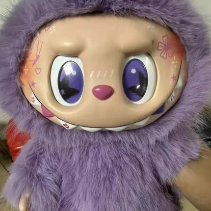 38cm New Labubu Modified Doll Zimomo Diy White Green Limited Edition Vinyl Plush Doll Can Be Collected And Given As A Gift