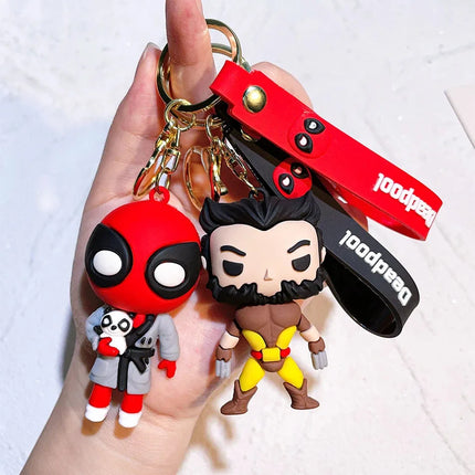 Deadpool & Wolverine Deadpool 3 Keychain Pendant Figure Doll Toy Cool Movie Doll Toy Model Figure Decoration Kid Birthday Gifts