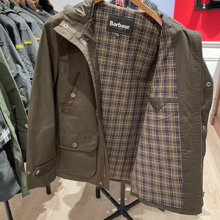 B@r Spring And Autumn Hooded Single Jacket