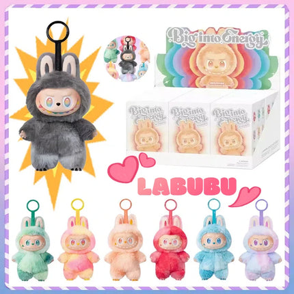 For Labubu V3 The Monsters Big Into Energy Series Vinyl Pendant Blind Box Kawaii Figure Face Doll Keychain Decor for Kids Gift
