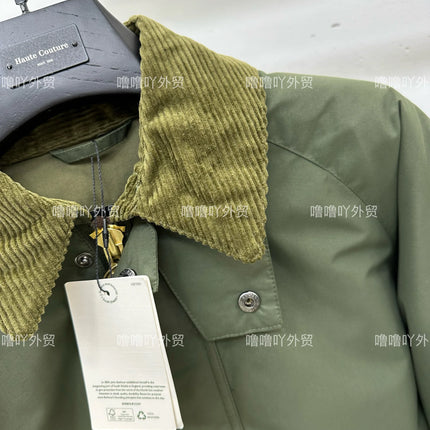 B@r Transport Corduroy Lapel Wax Free Jacket Cotton Loose Jacket Men's And Women's