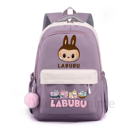 Cute Cartoon Printed Backpack Student Kid Schoolbag Women Large Capacity Waterproof Bookbag Kid Birthday Gift Travel Bag Mochila