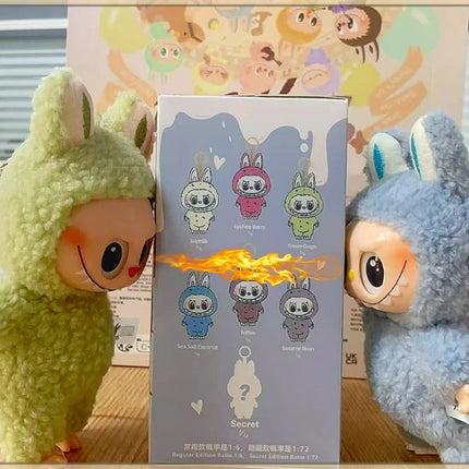 The Monster Heartbeat Macaron Series Blind Box Vinyl Pendant Cute Doll Model Toy Keychain Mysterious Surprise Box Birthday Gift