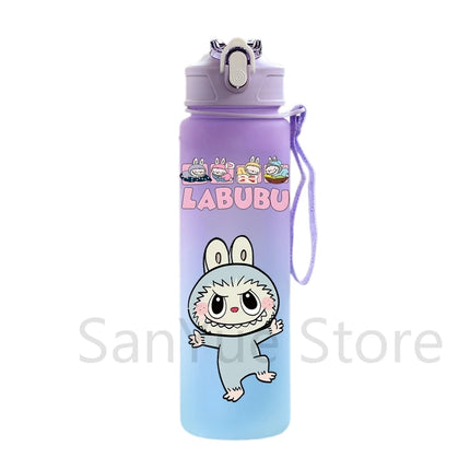 750Ml Cute Cartoon Printed Water Bottle Teenger Student Large Capacity Drinking Portable Outdoor Sport Water Cup Kid Gift