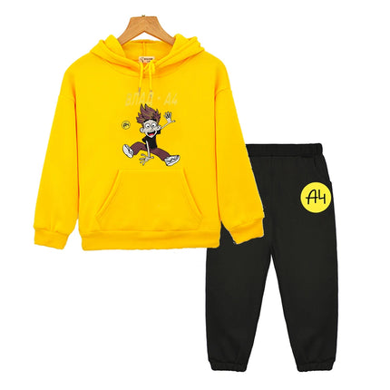 Vlad A4 Autumn girls boys Hooded Sets Fleece sweatshirt  y2k sudadera мерч а4 Lamba anime hoodie pullover kids boutique clothes