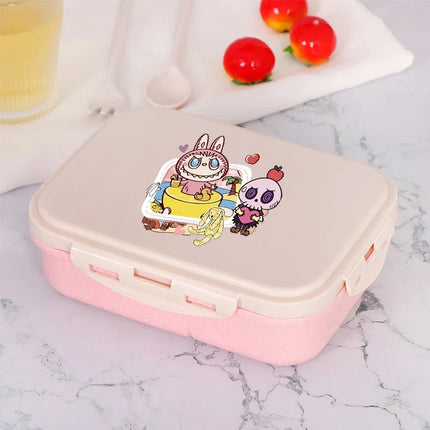 Lunch Bag Cartoon Crystal Sticker Warming Box Portable Outdoor Picnic Food Storage Bags Large Capacity Bento Boxs Gifts