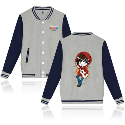 Coco Baseball Jacket Men Women Hip Hop Harajuku Jackets Streetwear Kids Boys Girls Loose College Coats