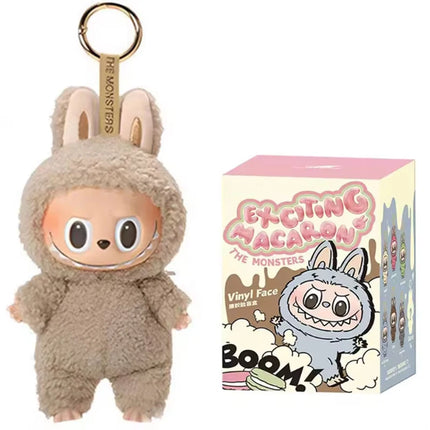 1:1 Quality Kawaii Monster For Labubu Blind Box Series PVC  Macaron Pendant Doll Monster Keychain Birthday Holiday Kids Gift