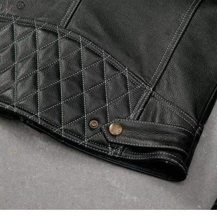 Tcyeek Genuine Leather Jacket Men Top Layer Cowhide Coats Spring Autumn Leather Coat Mens Moto & Biker Jackets Jaqueta Masculina