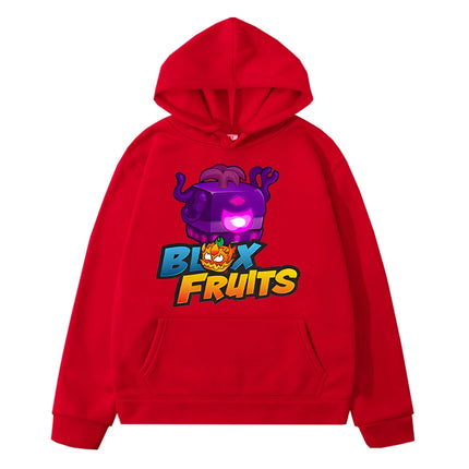 Kawaii Hoodies New Game Blox Fruits Sweatshirt boys pullover Autumn anime hoodie Fleece Jacket y2k sudadera kids clothes girls