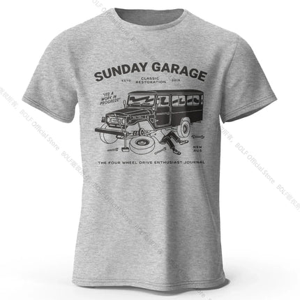 Retro Sketch Car T-Shirt 100% Premium Cotton Slim Fit Hand Drawn Classic Auto Tee for Men and Teens Motorhead Fashion