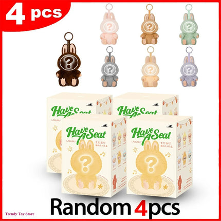 The Monster Heartbeat Macaron Series Blind Box Vinyl Pendant Cute Doll Model Toy Keychain Mysterious Surprise Box Birthday Gift