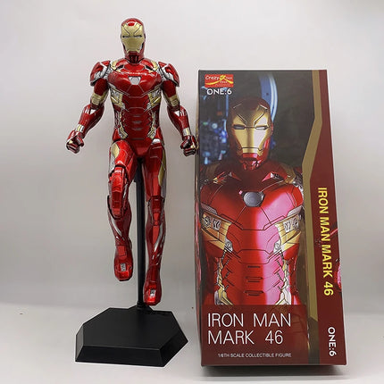 Iron Man Series Joint Movable Crazy Toys MK50 MK3 MK5 MK7 MK42 MK45 MK46 MK47 Movie Action Figure Avengers Collection Present