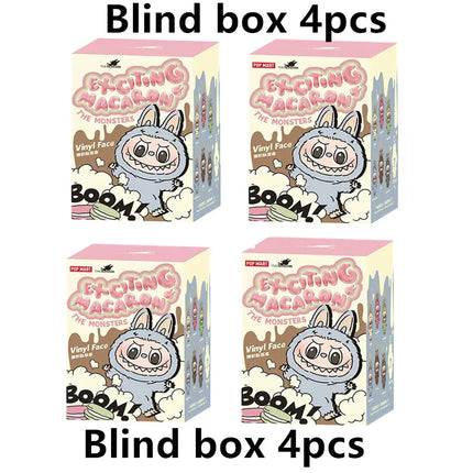 Blind Popmart Labubu Box The Monsters Lisa Seme Heart Macarrr Vinyl Base Series Trendy Toy Decorations Birthday Gifts
