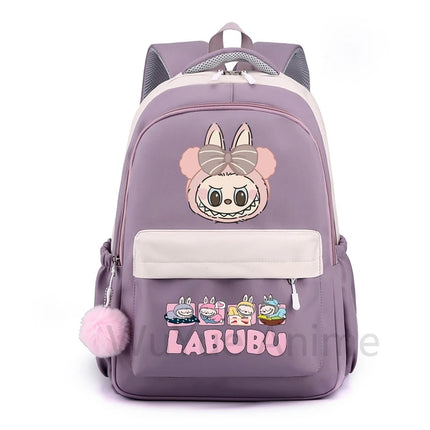 Cute Cartoon Printed Backpack Student Kid Schoolbag Women Large Capacity Waterproof Bookbag Kid Birthday Gift Travel Bag Mochila