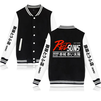 Anime Initial D Graphic Jacket Hoodies AE86 Gothic Y2k Baseball Jacket Sweatshirts Funny Mange Vintage Coats Streetwear Clothes