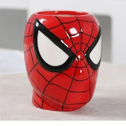 Marvel Superhero Spiderman Action Figure Water Cup Iron Man Cartoon Anime Model Ceramic Mug Captain America Hulk Coffee Cup Gift