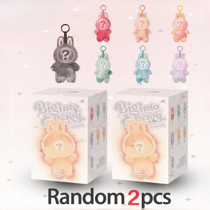 Kwaii Figure For Bubu V3 The Monster Blind Box Big Into Energey And Macaron Vinyl Face Base Serie Monster Keychain Surprise Gift