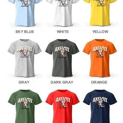 100% Cotton Playful Cartoon Animals Tee - Hand-drawn Adorable Creatures Design with Ultra Soft Fabric for Daily Casual