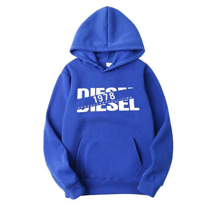 Men's hooded sweatshirt for autumn and winter warm and windproof comfortable long sleeved top jogging hooded sweatshirt