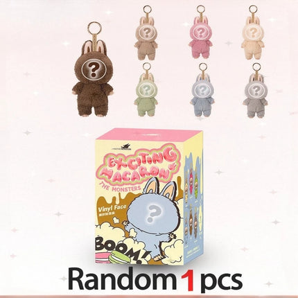 Kwaii Figure For Bubu V3 The Monster Blind Box Big Into Energey And Macaron Vinyl Face Base Serie Monster Keychain Surprise Gift