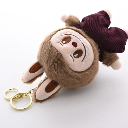 LABUBU New Monster Plush Key Chain Bag Decoration Accessories Plush Doll Bag Pendant Decoration Keychain Women Girls Gifts