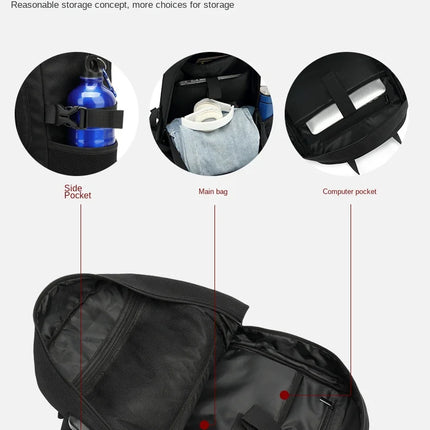 15.6/17.3" Travel Backpack Men Business Backpack School Expandable USB Bag Large Capacity Laptop Waterproof Fashion Backpack