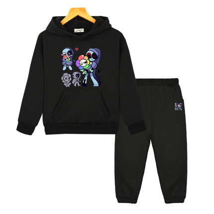 Dandys World anime hættetrøje fleece sweatshirt tegneserie jakke 2 stk. pullover + bukser dreng piger sportstøj hættetrøje sæt børnetøj boutique