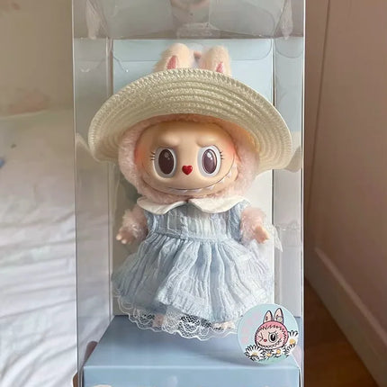 2025 In Stock Hot Anime Figure Labubu Have A Seat Series PVC Pendant Doll Model Monster Replica Keychain Kid Toys Birthday Gifts