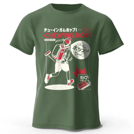 Japanese Snacks Hand-drawn Print T-shirt - Kawaii Food Illustration Design for Men Women Soft Cotton Top