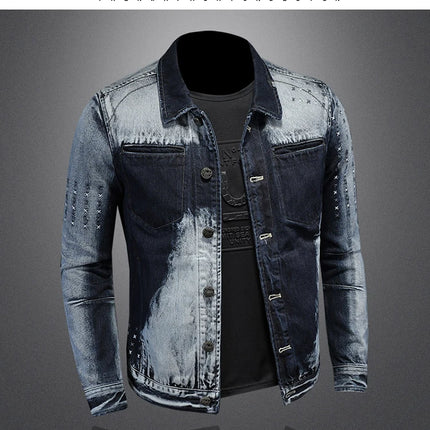 The Main Promotion of New Top Coat Spring and Autumn New Trend with All The Fashionable Handsome Denim Jacket Men's Clothing