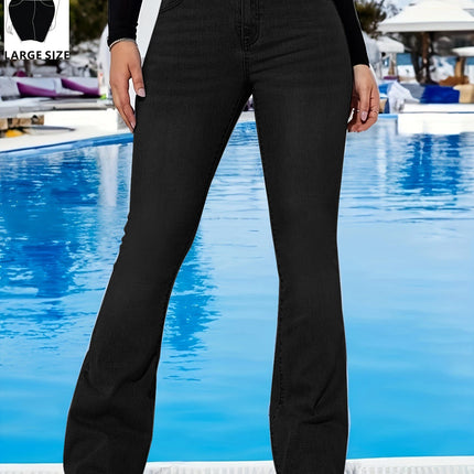 Women's high waist hip lifting slimming FLARE PANTS Jeans